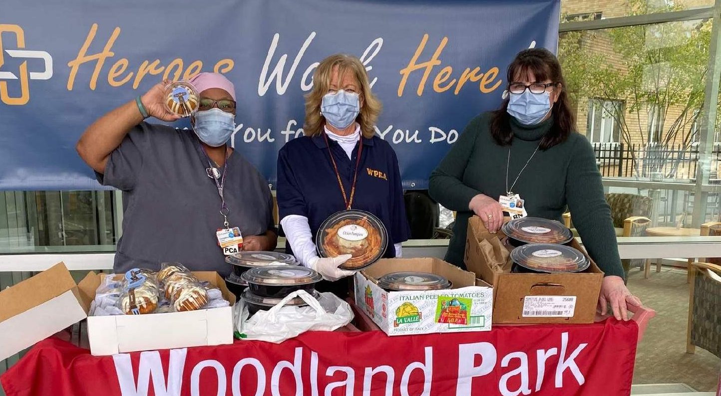 You are currently viewing Woodland Park EA donates to help St. Joseph's Hospital staff